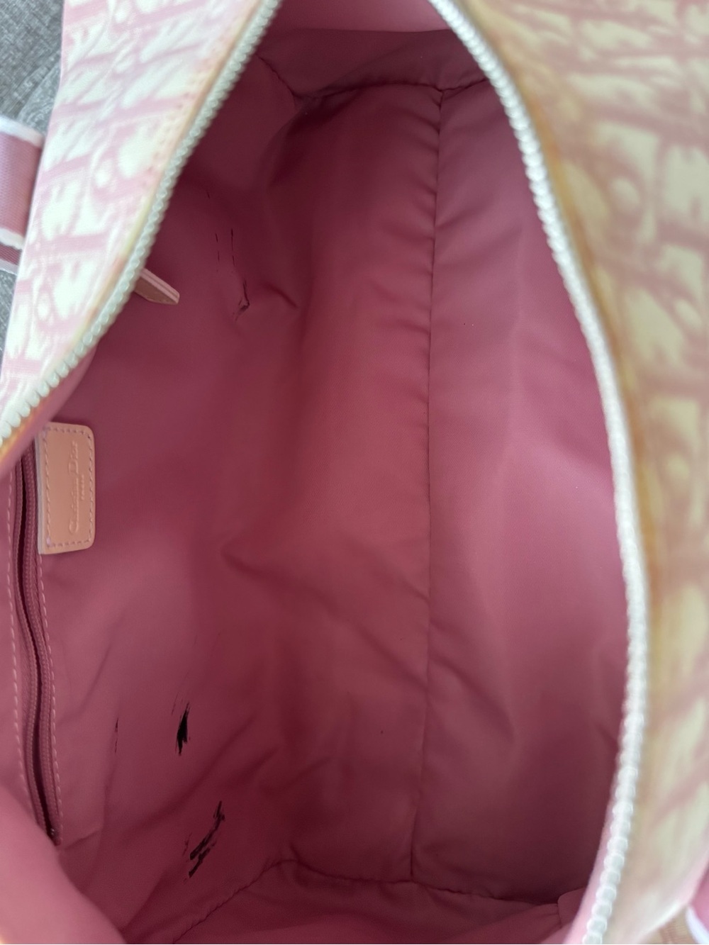 Vintage Christian Dior Pink Trotter No. 1 Boston Bag Y2K Galliano Era - Picture 3 of 16